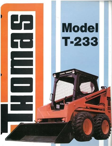 1997 thomas skid steer 233 specs|thomas t233 engine specs.